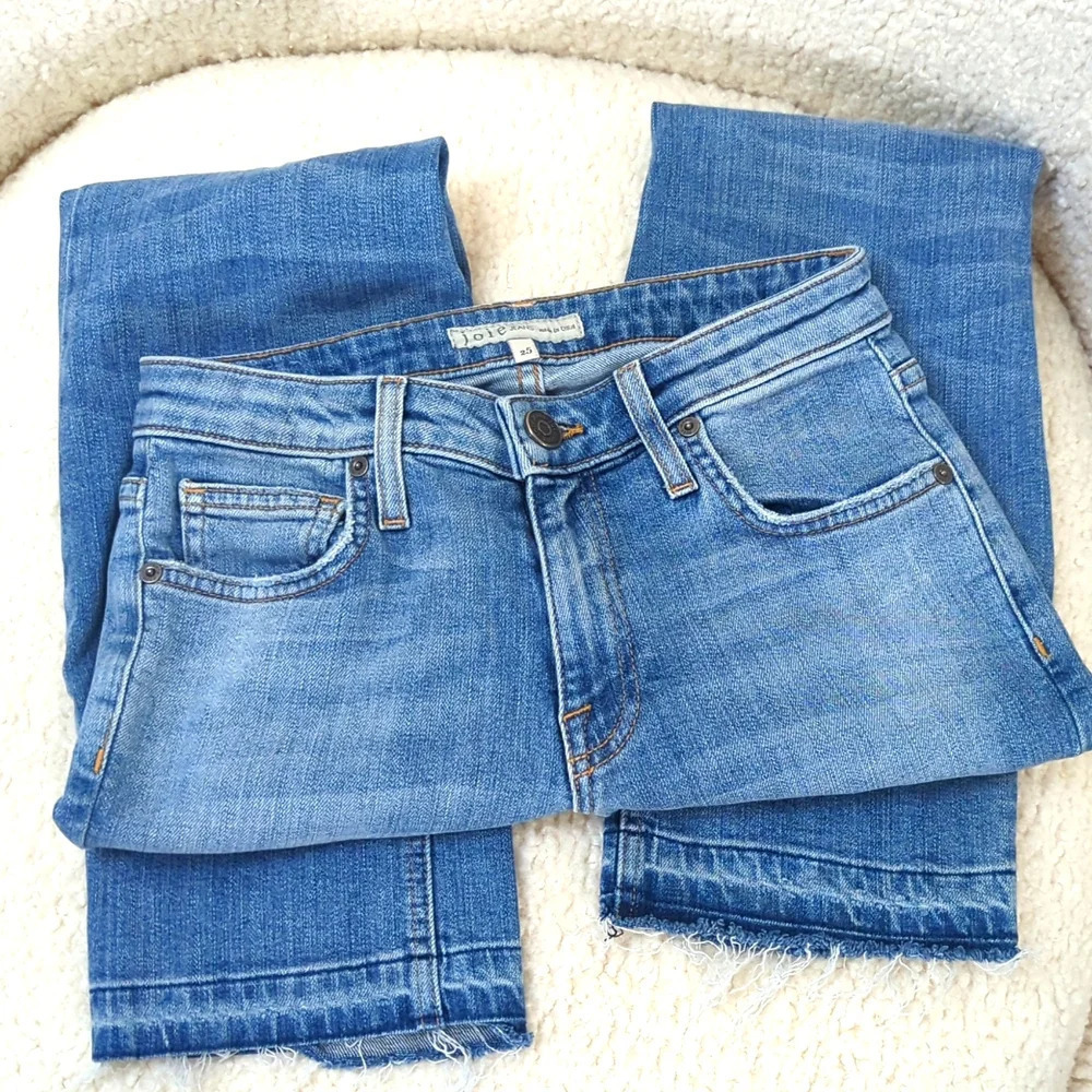 Joie Crop Demi Boot Denim Jeans